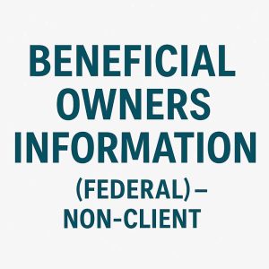 Beneficial Owners Information (Federal) – Non-Client
